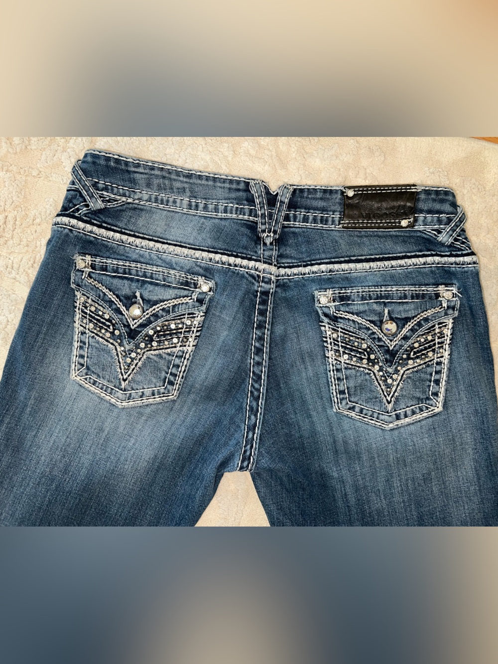 Buckle Vigoss Women’s Blue Boot Cut Jeans! Size 11/12 Length 33. Excellent - Picture 16 of 16